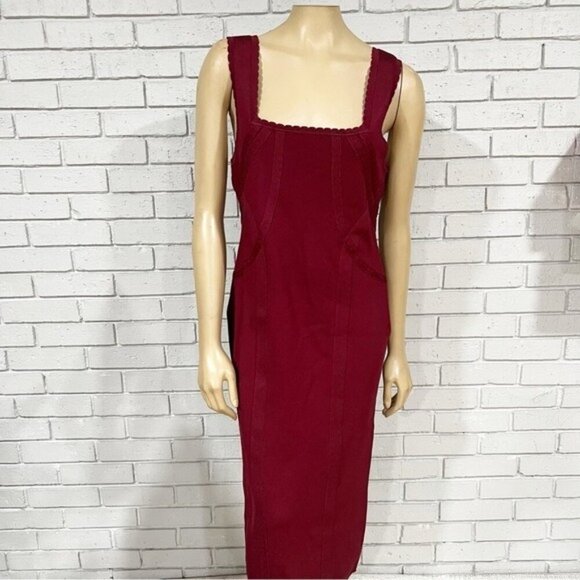 Anthropologie Slim Square-Neck Sweater Dress - Size‎ Large - Picture 10 of 11